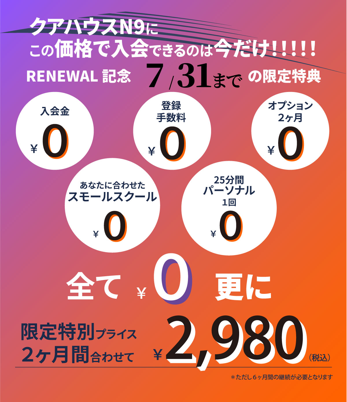 リニューアルオープン限定特典